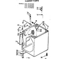 Kenmore 11072430600 cabinet parts diagram