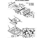 Kenmore 11072430200 top and console assembly diagram