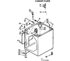 Kenmore 11072430700 cabinet parts diagram