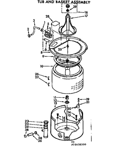 Tub and basket assembly