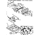 Kenmore 11072430700 top and console assembly diagram