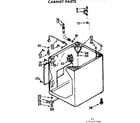 Kenmore 11072431400 cabinet parts diagram