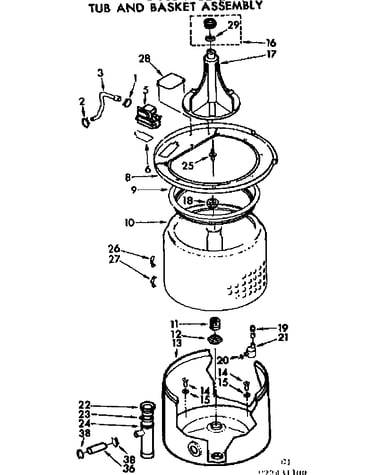 Tub and basket assembly