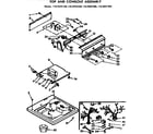 Kenmore 11072431400 top and console assembly diagram