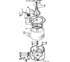 Kenmore 11072431610 tub & basket assembly diagram