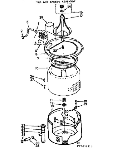 Tub & basket assembly