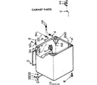 Kenmore 11072431220 cabinet parts diagram