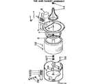 Kenmore 11072431120 tub and basket assembly diagram