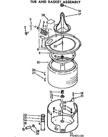 Tub and basket assembly