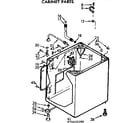 Kenmore 11072432800 cabinet parts diagram