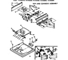 Kenmore 11072432800 top and console assembly diagram