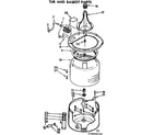 Kenmore 11072432810 tub and basket parts diagram
