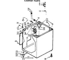 Kenmore 11072433800 cabinet parts diagram