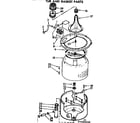 Kenmore 11072433600 tub and basket parts diagram