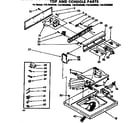 Kenmore 11072433620 top and console parts diagram