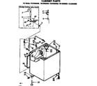 Kenmore 11072433820 cabinet parts diagram