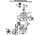 Kenmore 11072433620 tub and basket parts diagram