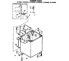 Kenmore 11072433830 cabinet parts diagram