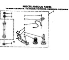 Kenmore 11072433430 miscellaneous parts diagram
