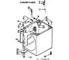 Kenmore 11073440110 cabinet parts diagram