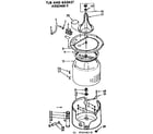 Kenmore 11073440110 tub and basket assembly diagram
