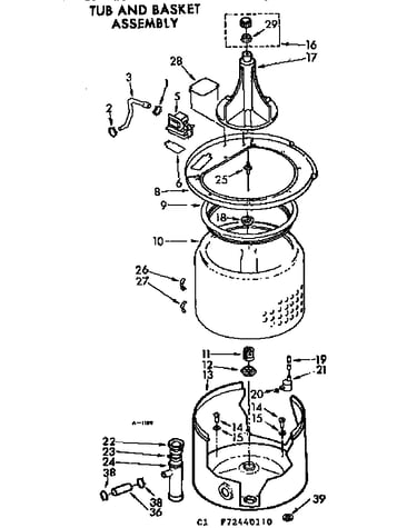 Tub and basket assembly