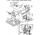 Kenmore 11072440110 top and console assembly diagram