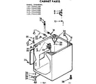Kenmore 11072445100 cabinet parts diagram