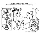 Kenmore 11073450200 water system non-suds diagram