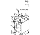 Kenmore 11073450410 cabinet parts diagram