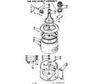 Kenmore 11073450410 tub and basket assembly diagram