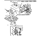 Kenmore 11072450410 top and console assembly diagram
