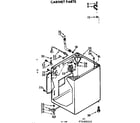 Kenmore 11072460610 cabinet parts diagram