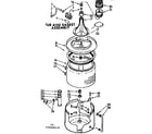 Kenmore 11072460610 tub and basket assembly diagram