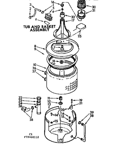Tub and basket assembly