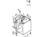 Kenmore 1107346042E cabinet parts diagram