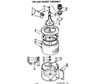 Kenmore 11073461100 tub and basket assembly diagram