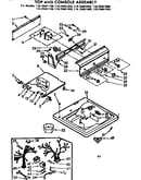 Top and console assembly