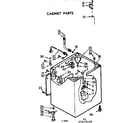 Kenmore 11072470200 cabinet parts diagram