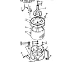 Kenmore 11072470200 tub & basket assembly diagram