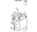 Kenmore 11072476400 cabinet parts diagram
