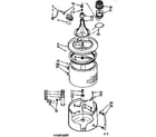 Kenmore 11073476100 tub and basket assembly diagram
