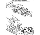 Kenmore 11072481600 top & console assembly diagram