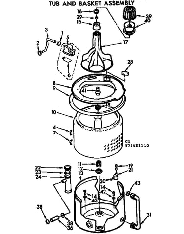 Tub and basket assembly