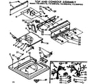 Kenmore 11072481410 top and console assembly diagram