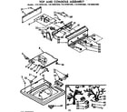 Kenmore 11072481420 top and console assembly diagram
