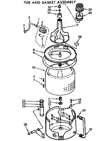 Tub and basket assembly