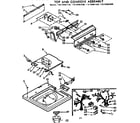 Kenmore 11072481230 top and console assembly diagram