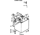 Kenmore 11072482400 cabinet parts diagram