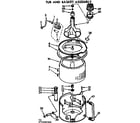 Kenmore 11072482400 tub and basket assembly diagram